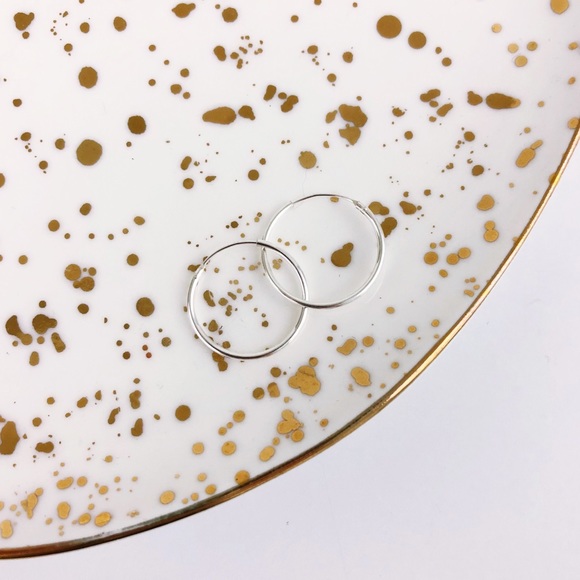 Rae’s Rack Jewelry - Sterling Silver Minimalist Endless Hoop Earrings